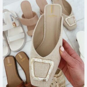 Sam Edelman Lin Mule sz 6.5 in Natural